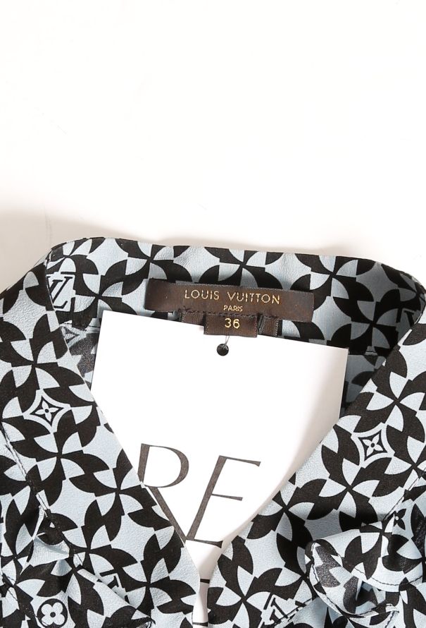 Louis Vuitton Monogram Graphic Bicolor Dress - 4