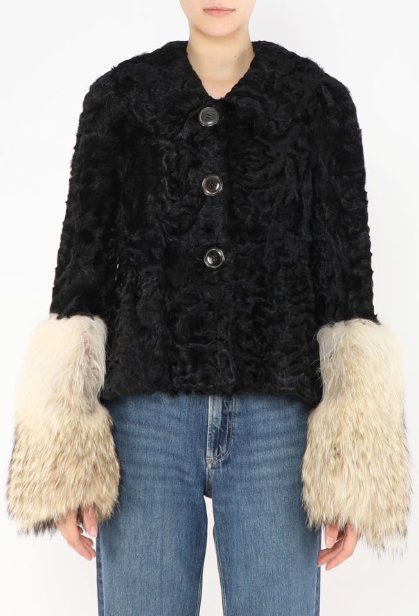 Revillon '90s Astrakhan Coyote Fur Jacket - 3