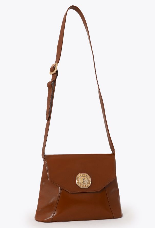 Saint Laurent '90 YSL Cognac Bag - 2