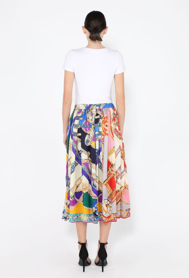 Comme des Garçons Floral Geometric Printed Skirt, 2018 - 4