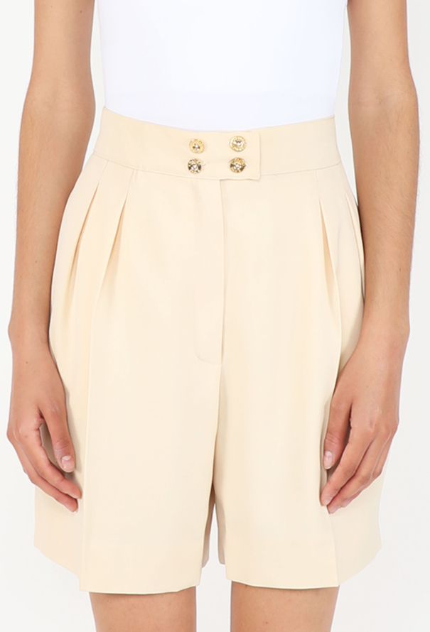 Chanel Wide-Leg Pleated Shorts, 1990s - 2