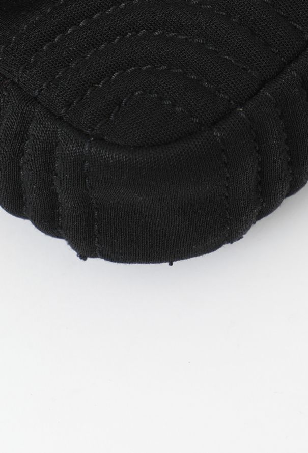 Chanel Black Jersey Flap Bag - 8