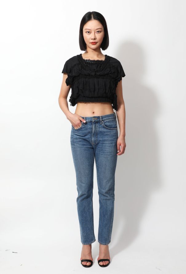 Comme des Garçons 2012 Ruffled Embellished Top - 4