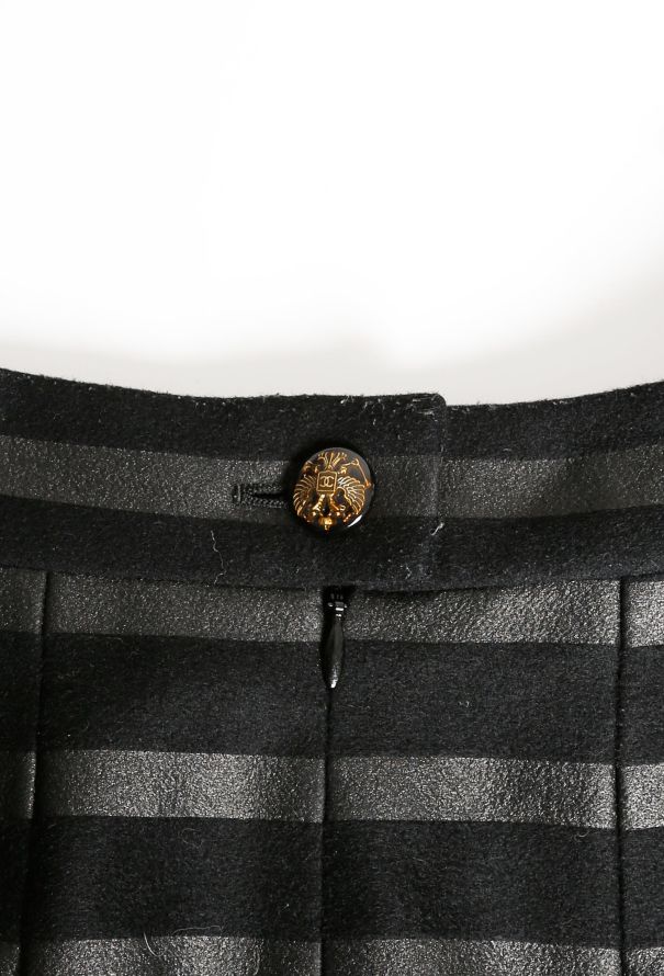 Chanel Striped Cashmere Skirt - 5