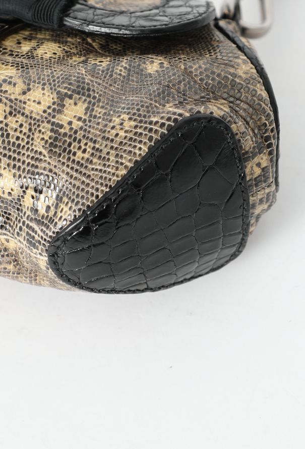 Prada F/W 2004 Lizard Embellished Shoulder Bag - 11