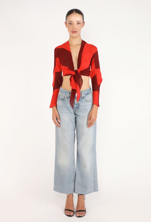 Tonal Silk Pareo Set, attributed to '90s Westwood - 5