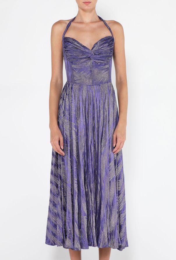 Lamé Halter Evening Dress, 1930s - 3