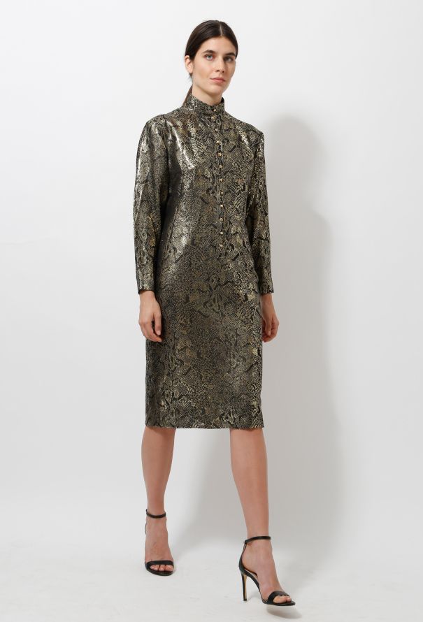 Vintage Metallic Tunic Dress - 2