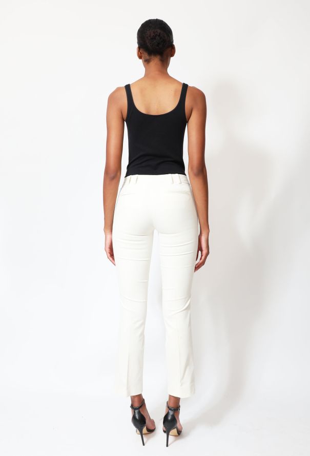 Gucci S/S 2006 White Velvet Trousers - 4