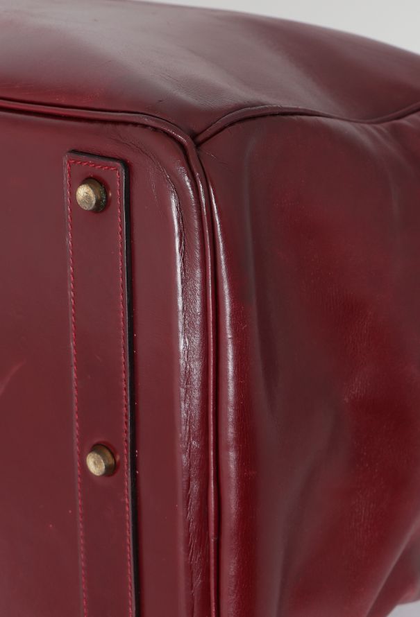 Hermès '80s Rouge H Box Haut à Courroies 50 - 11