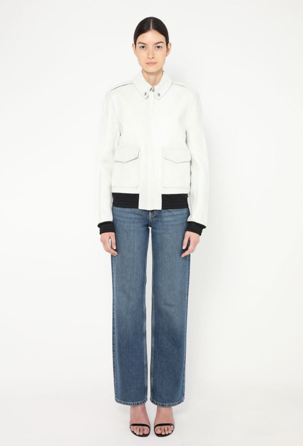 Balenciaga 2011 Leather Bomber Jacket - 3