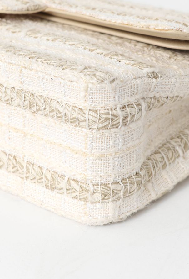 Chanel Medium Timeless Bag - Beige Tweed - 11