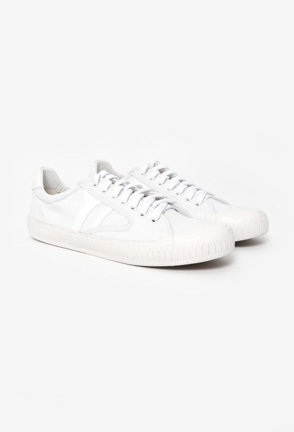 Céline S/S 2017 Leather Trim Canvas Sneakers - 3