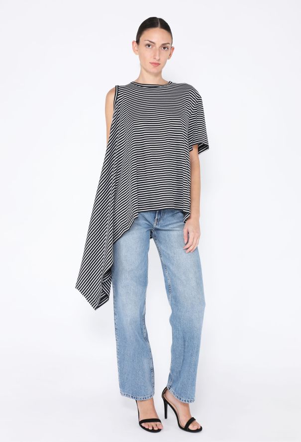 Junya Watanabe 2024 Striped Off The Shoulder Top - 2