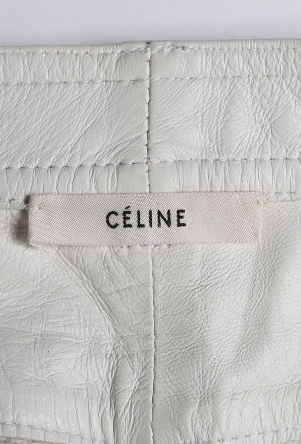 Céline Tapered Leather Trousers - 5