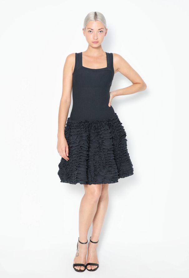 Alaïa Tiered Bodycon Skater Dress - 1