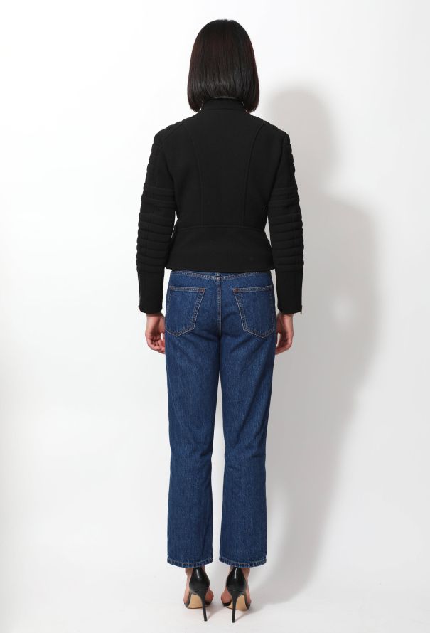 Céline Classic Textured Biker Jacket - 5