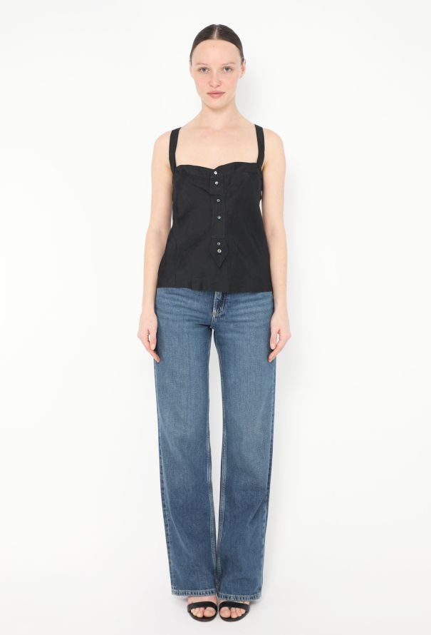 Balenciaga 2002 Silk Halter Top - 2