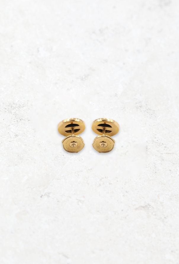Vintage & Antique 18k Pink Gold & Black Diamond Studs - 4