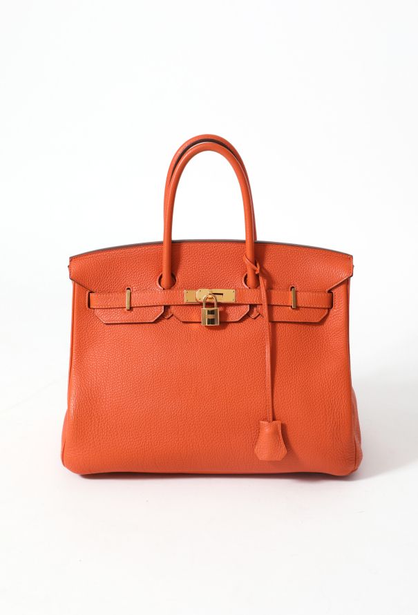 Hermès Orange H Togo Birkin 35 - 1
