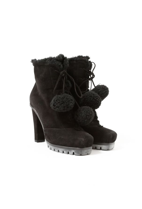 Marc Jacobs Pom Pom Shearling Boots - 4
