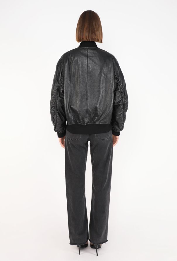 Prada Lambskin Bomber Jacket, 2021 - 6