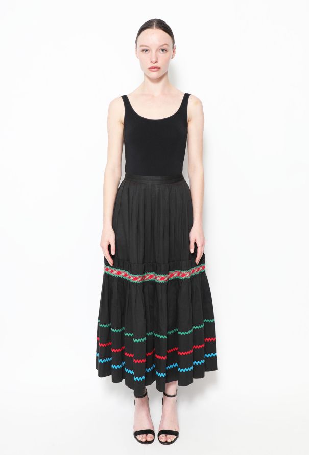 Saint Laurent Collector S/S 1977 Peasant Skirt - 1