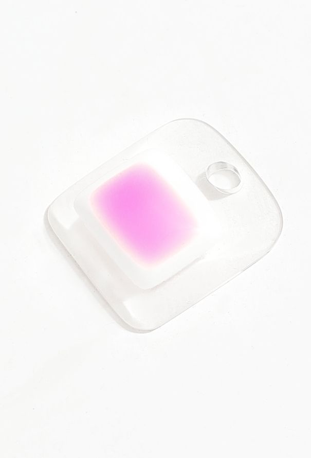 Courrèges 90s Neon Resin Pendant - 2