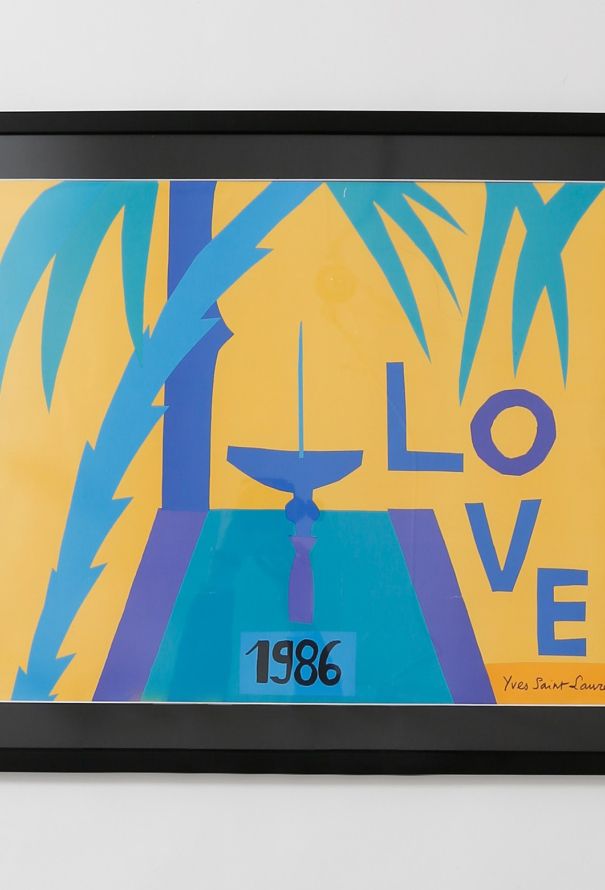 Saint Laurent Original Love Poster, 1986 - 2