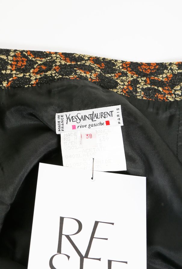 Saint Laurent 90s Leopard Print Skirt - 4