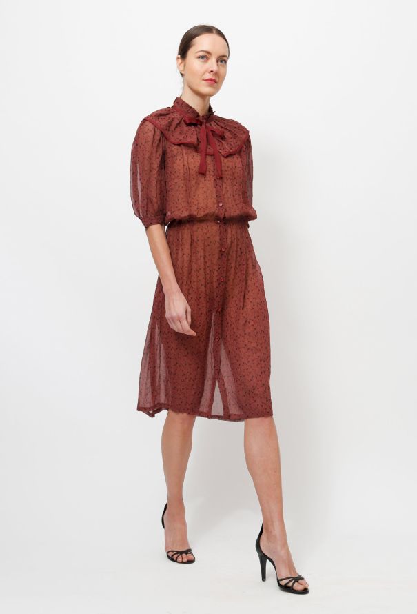 '70s Silk Day Dress - 2