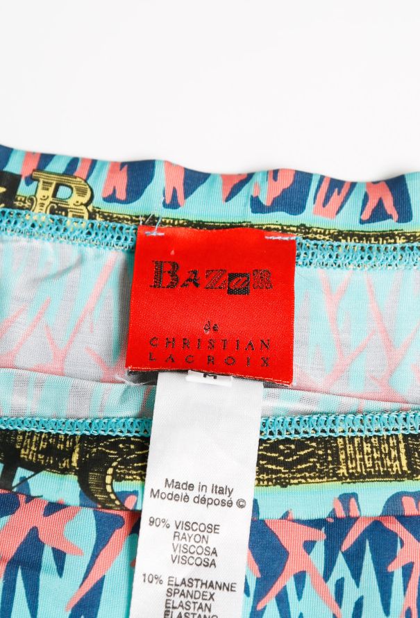 Christian Lacroix 1988 Printed Jersey Ensemble - 4