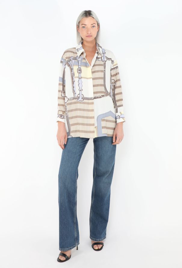 Hermès 2025 'Coaching Remix' Checkered Tunic - 4