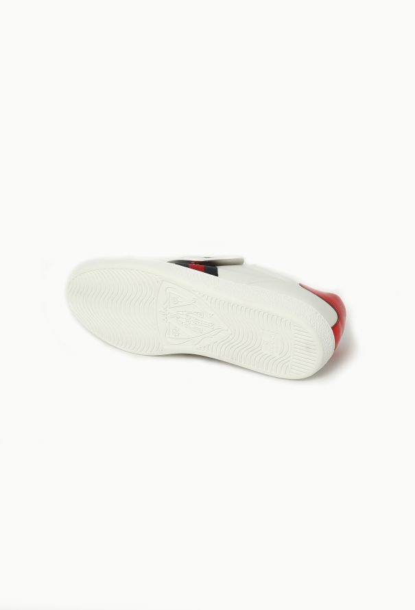 Gucci Embellished Ace Cat Sneakers - 10