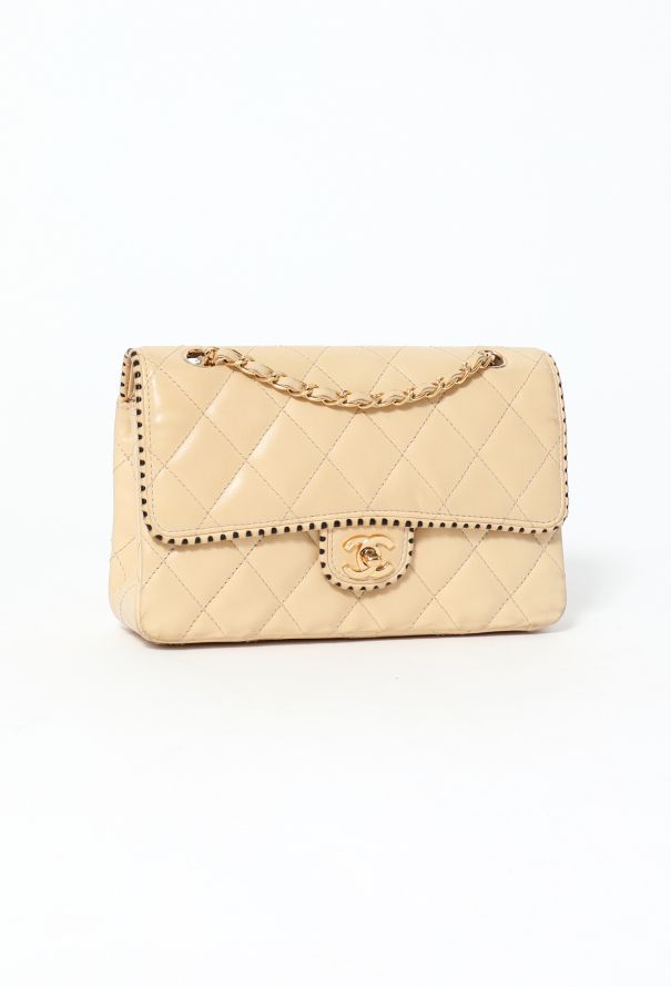 Chanel Woven Trim Medium Timeless Bag - 3