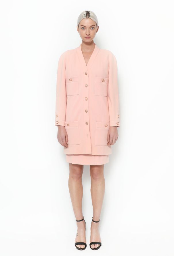 Chanel RARE '90s Crêpe 'CC' Ensemble - 6