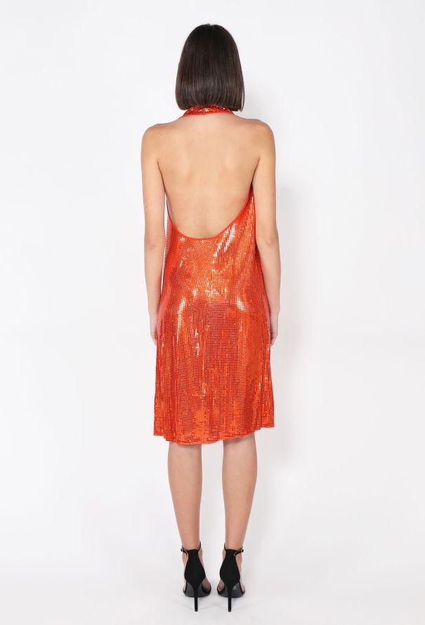 Bottega Veneta Mirror Sequin Halter Dress, S/S 2020 - 5