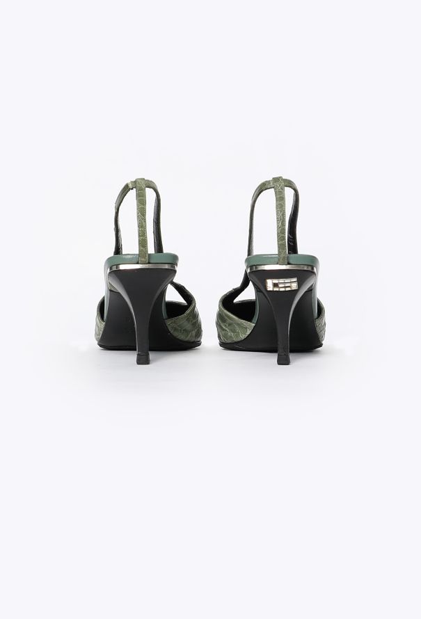 Gucci Alligator Slingback Pumps, S/S 1998 - 5