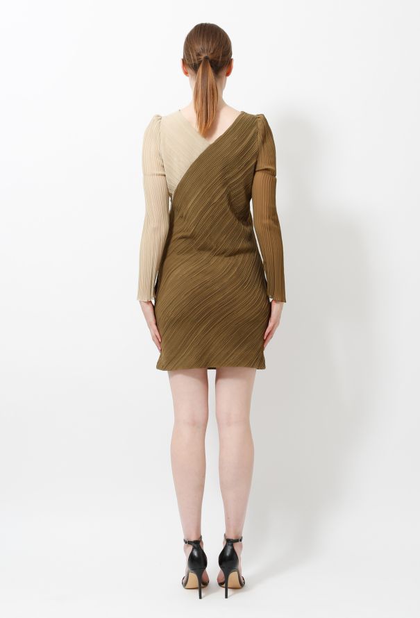 Chloé S/S 2014 Pleated Bicolor Dress - 5