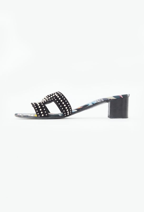 Hermès Studded Oasis Mules - 4