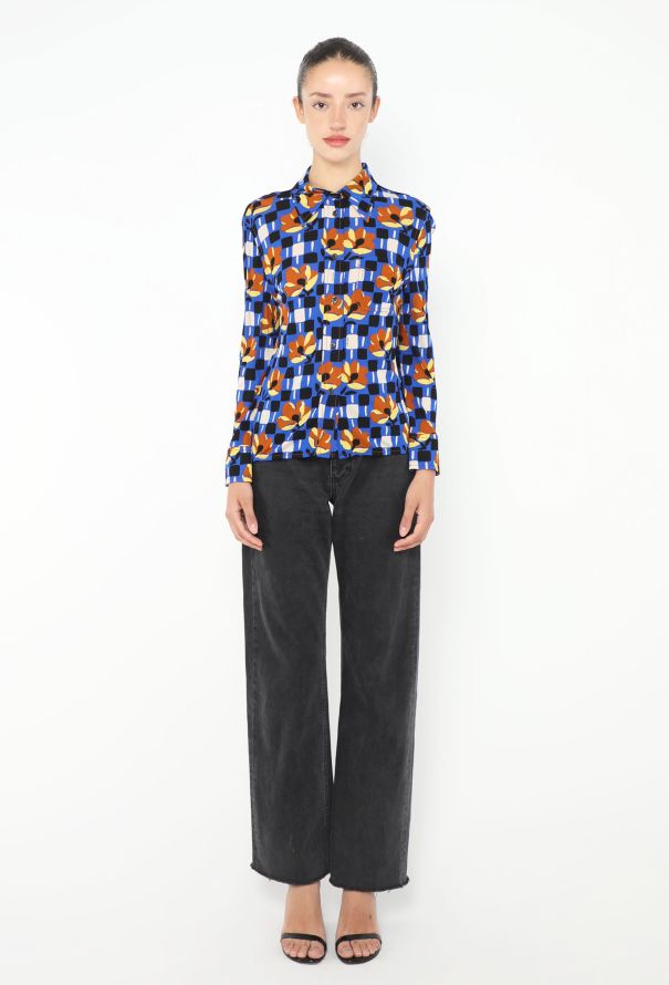 Prada S/S 2017 Mod Graphic Blouse - 4