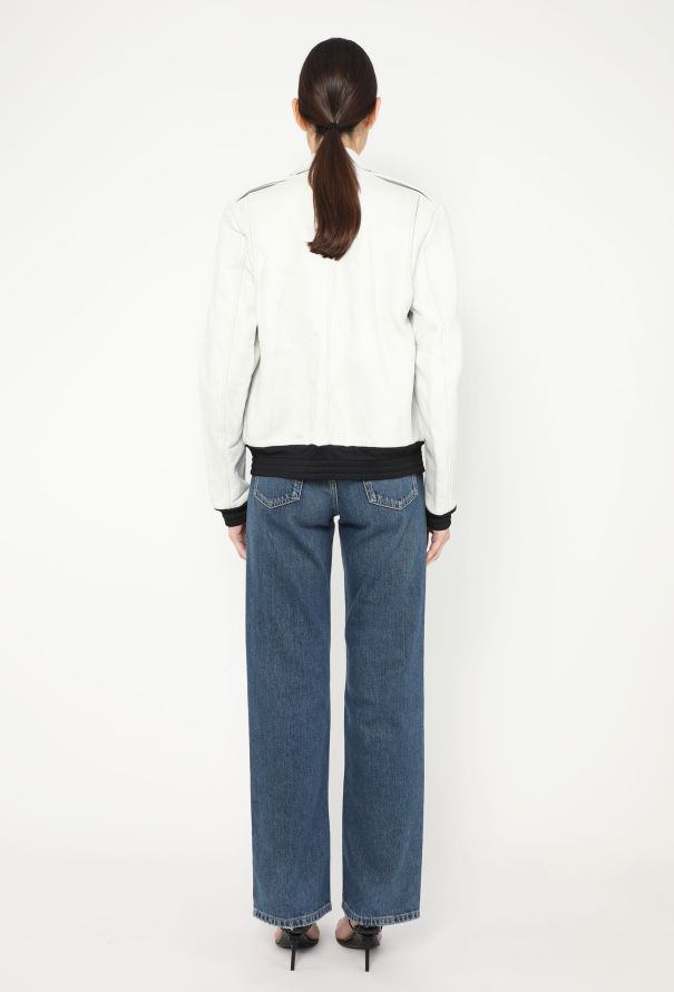 Balenciaga 2011 Leather Bomber Jacket - 5