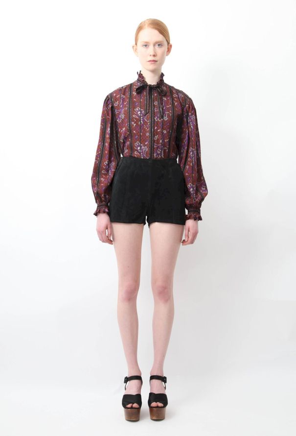 Black Suede Shorts - 1