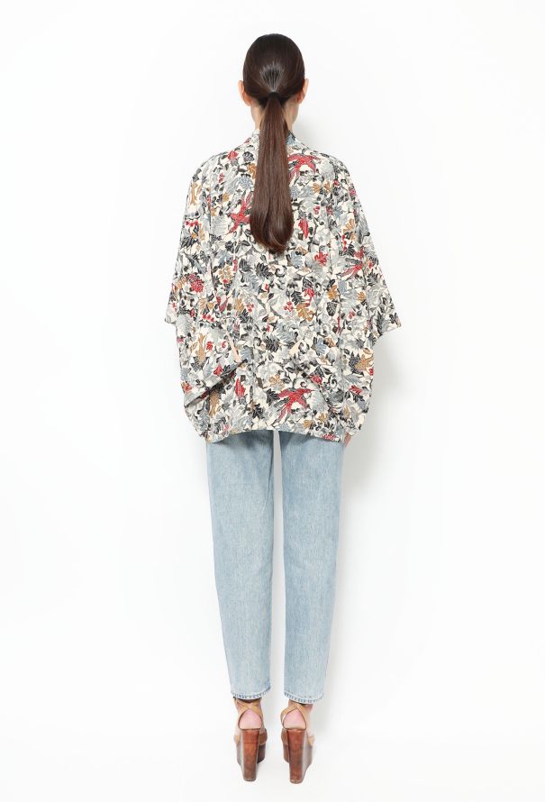 World Treasures Authentic Printed Crêpe Kimono - 4