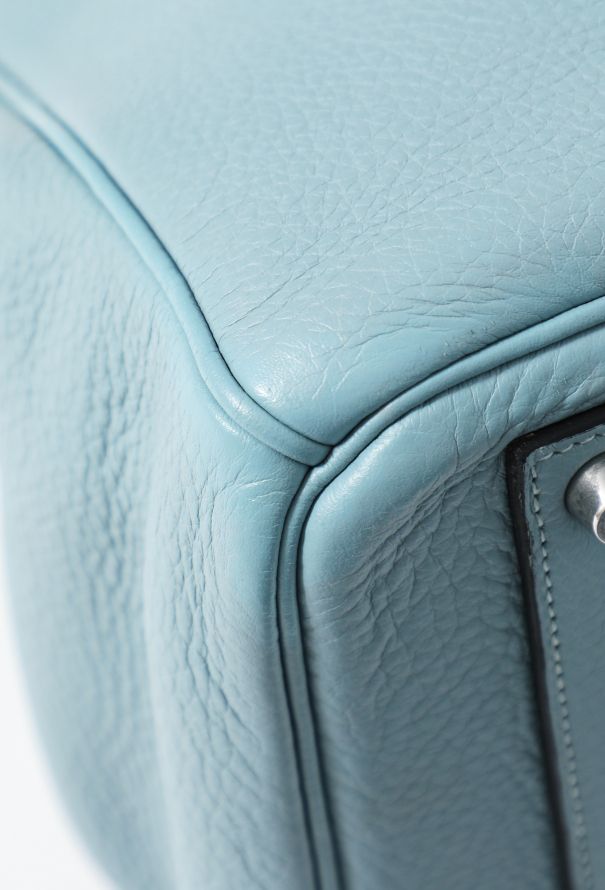 Hermès Bleu Ciel Clemence Birkin 40 - 8