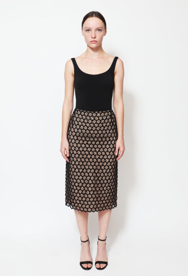 Alexander McQueen S/S 2013 Honeycomb Lace Skirt - 1