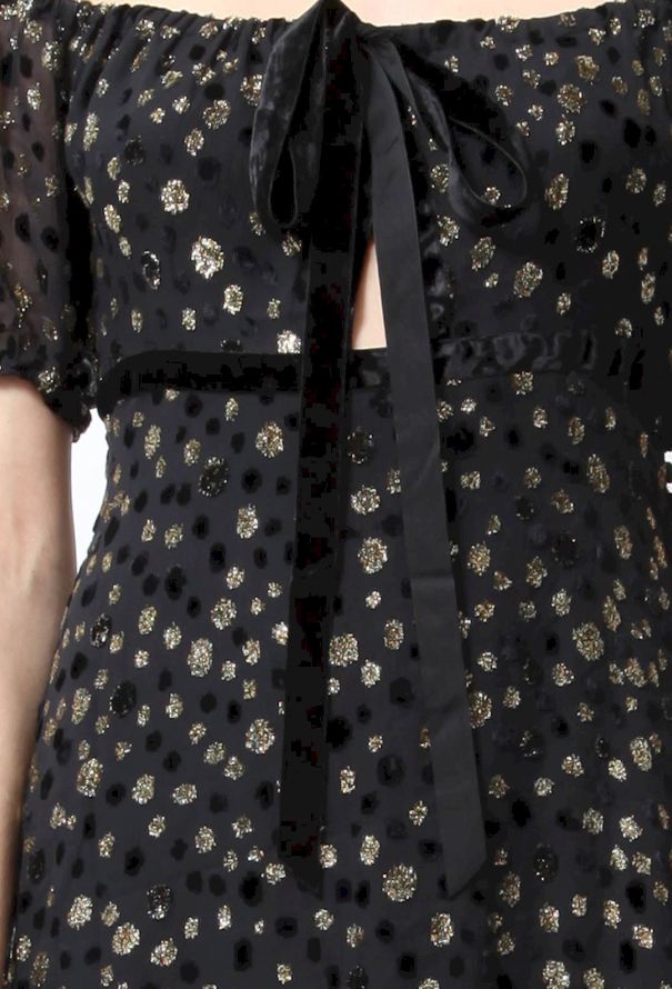 Azzaro Metallic Polka Dot Dress - 4