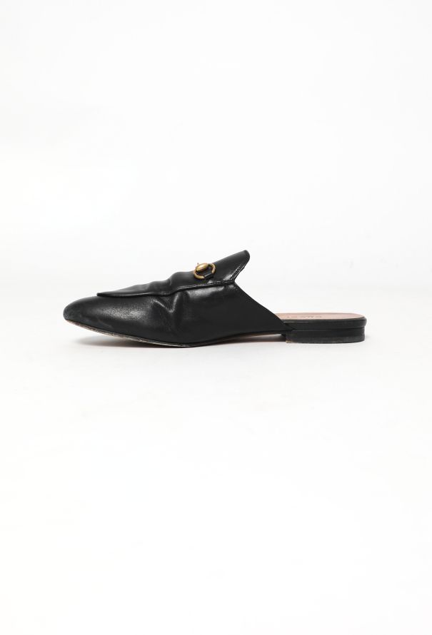 Gucci Leather Princetown Mules - 4