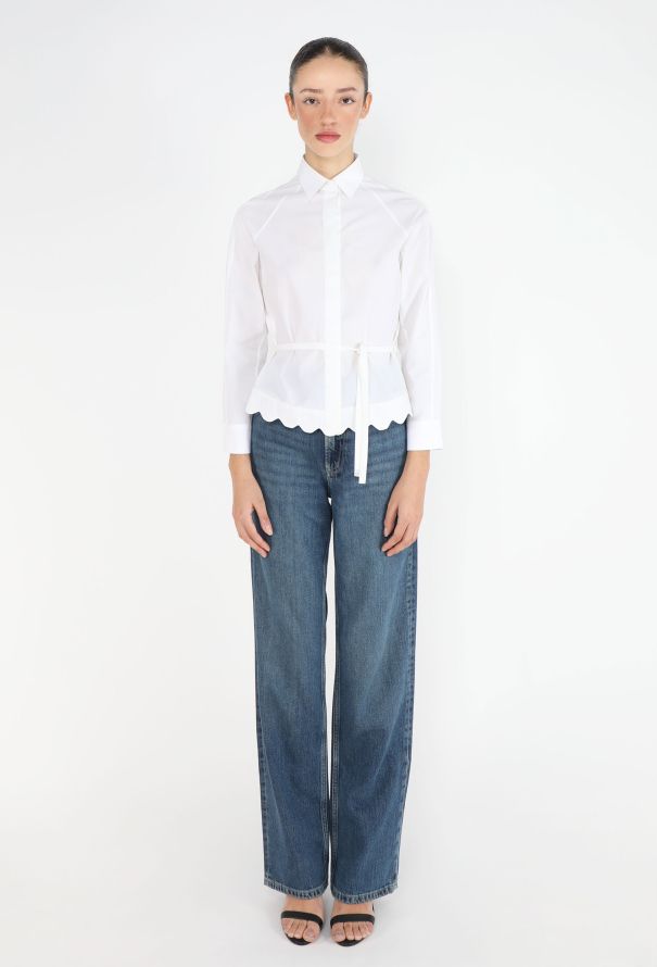 Alaïa F/W 2006 Scalloped Belted Shirt - 4