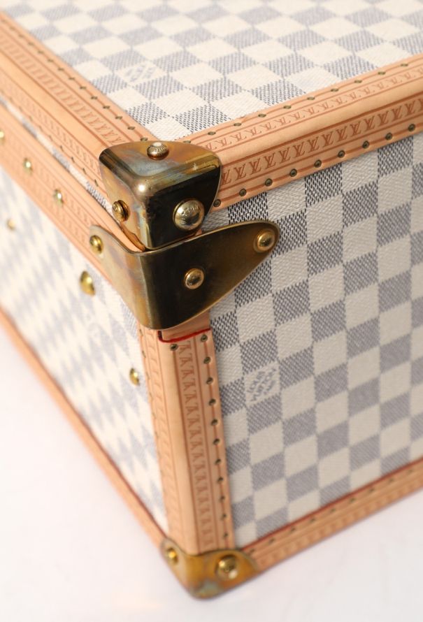 Louis Vuitton Rare Azur Alzer 75 Travel Trunk - 10